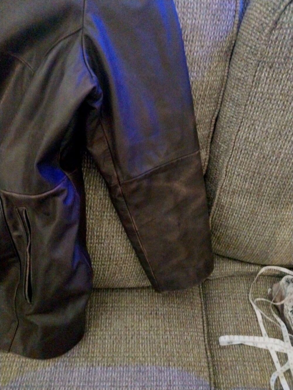 Wilsons Vintage Leather Mens 2XL Brown Genuine Leather Bomber Jacket - Picture 3 of 15